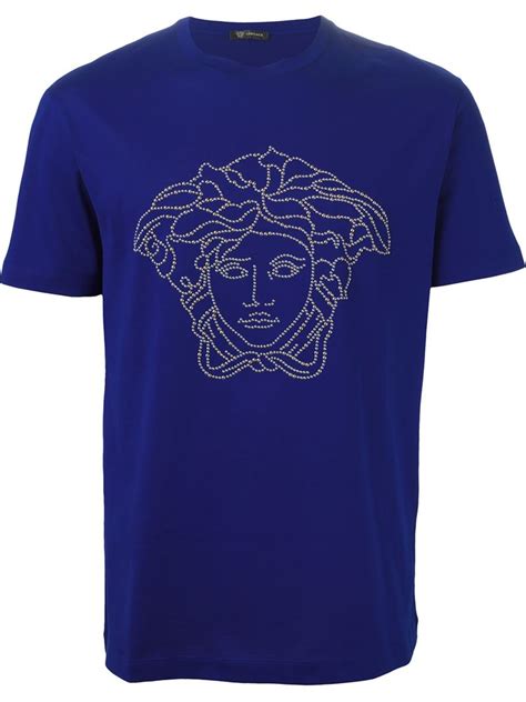 blue versace shirts|Versace tee shirts for men.